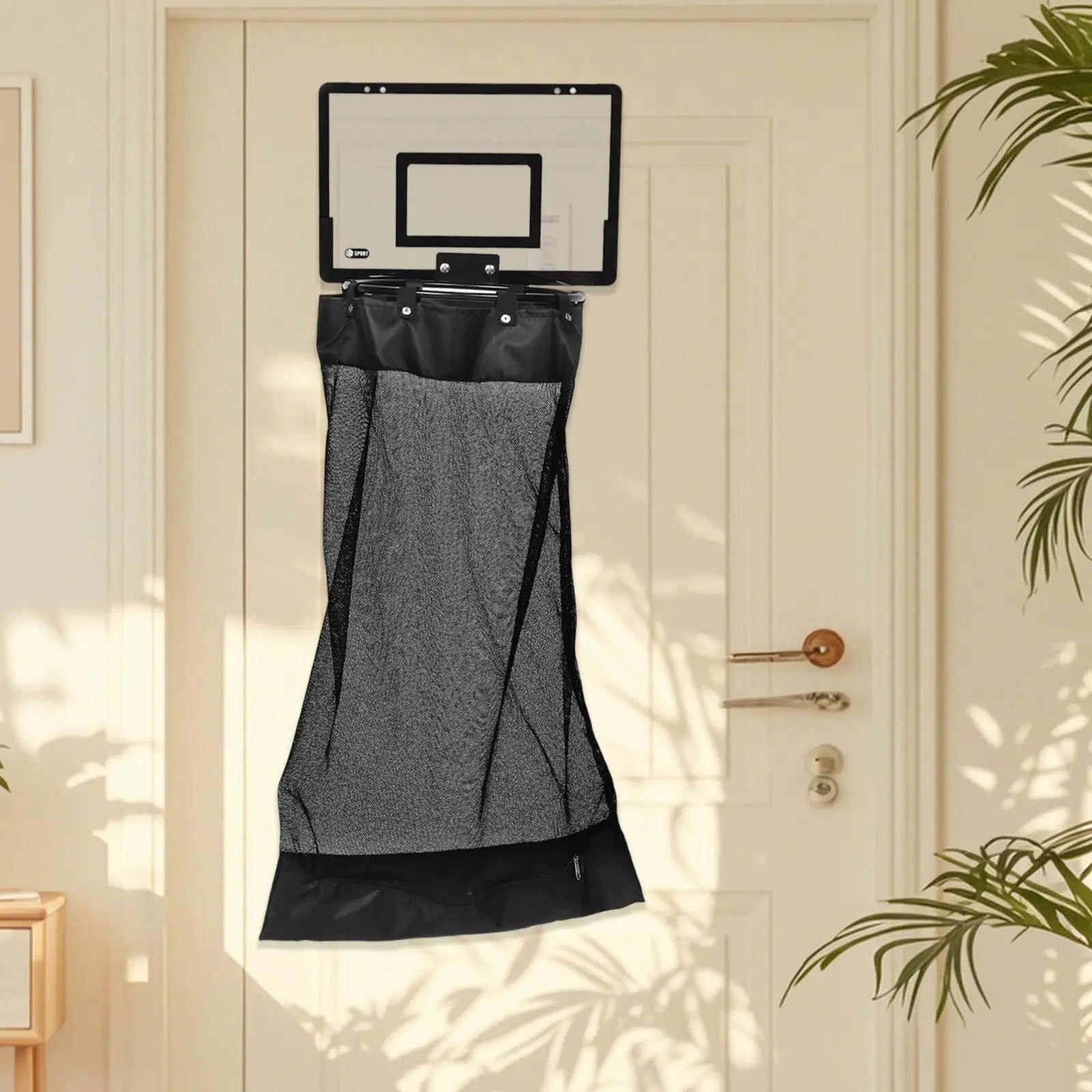 Basketball hoop laundry