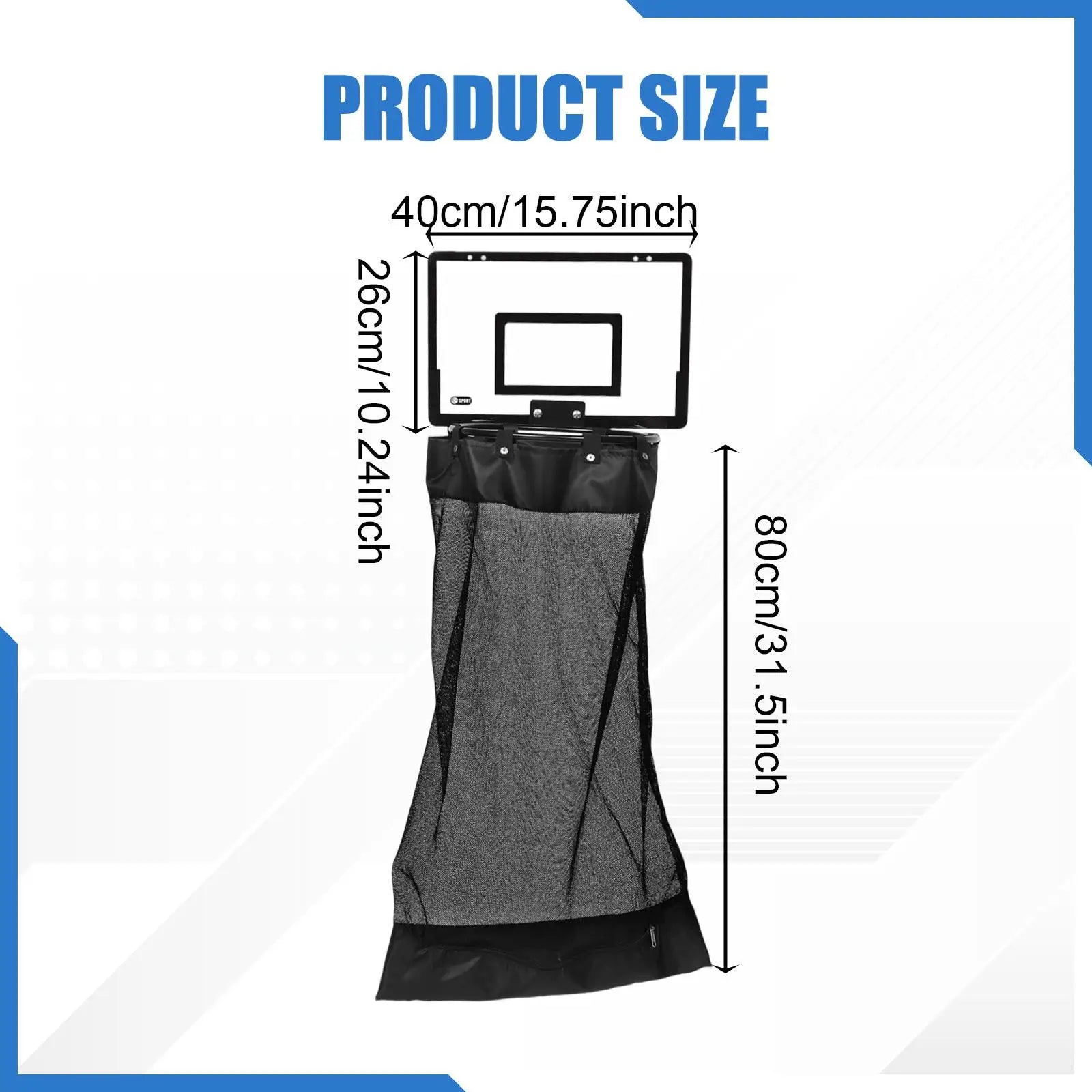 Basketball hoop laundry